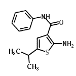 CAS#: 590355-48-9, 2-Amino-5-Isopropyl-N-Phenyl-3-Thiophenecarboxamide