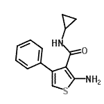 CAS#: 590355-70-7, 2-Amino-N-Cyclopropyl-4-Phenyl-3-Thiophenecarboxamide