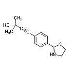 CAS#: 590379-03-6, 2-Methyl-4-[4-(1,3-Thiazolidin-2-Yl)Phenyl]-3-Butyn-2-Ol