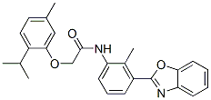 CAS 登录号：590395-98-5， N-[3-(2-苯并恶唑基)-2-甲基苯基]-2-[5-甲基-2-(异丙基)苯氧基]-乙酰胺