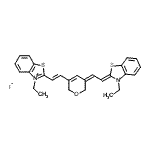 CAS#: 59170-49-9, 3-Ethyl-2-[(E)-2-{(5Z)-5-[(2Z)-2-(3-Ethyl-1,3-Benzothiazol-2(3H)-Ylidene)Ethylidene]-5,6-Dihydro-2H-Pyran-3-Yl}Vinyl]-1,3-Benzothiazol-3-Ium Iodide