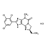 CAS#: 591771-91-4, (8R)-8-Ethyl-4-Methyl-2-(2,3,5-Trichlorophenyl)-1,4,7,8-Tetrahydro-5H-Imidazo[2,1-I]Purin-5-One Hydrochloride (1:1)