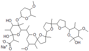 CAS#: 59202-85-6, (2S,3R,4R,5R,6S,7R,8S,27S)-5,15-Didemethoxy-14-Demethyl-5-Hydroxy-27-Methoxy-8,20-Dimethylseptamycin Sodium Salt