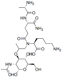 CAS 登录号：59275-09-1， N-乙酰基胞壁酰-丙氨酰-异谷氨酰胺酰-赖氨酸