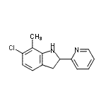 CAS#: 593233-49-9, 6-Chloro-7-Methyl-2-(2-Pyridinyl)Indoline