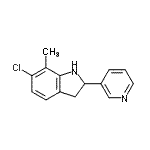 CAS#: 593233-50-2, 6-Chloro-7-Methyl-2-(3-Pyridinyl)Indoline