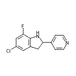 CAS#: 593234-03-8, 5-Chloro-7-Fluoro-2-(4-Pyridinyl)Indoline