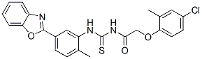 CAS#: 593238-39-2, N-[[[5-(2-Benzoxazolyl)-2-Methylphenyl]Amino]Thioxomethyl]-2-(4-Chloro-2-Methylphenoxy)-Acetamide