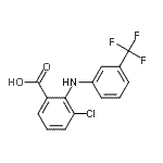 CAS 登录号：59425-32-0， 3-氯-2-{[3-(三氟甲基)苯基]氨基}苯甲酸