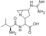 CAS#: 59458-27-4, 2-[(2-Amino-3-methyl-butanoyl)amino]-2-(4-guanidino-1-azabicyclo[3.1.0]hexan-2-yl)acetic acid
