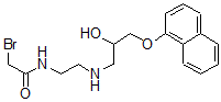 CAS 登录号:59479-82-2, N-(2-羟基-3-(1-萘基氧基)丙基)-N'-溴乙酰基乙二胺