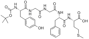 CAS 登录号：59481-77-5， 叔丁氧羰基-蛋氨酰-脑啡肽