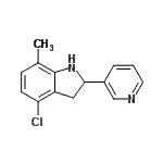 CAS#: 594820-95-8, 4-Chloro-7-Methyl-2-(3-Pyridinyl)Indoline