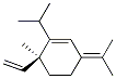 CAS 登录号：5951-67-7， (6S)-6-乙烯基-6-甲基-1-丙-2-基-3-丙-2-亚基环己烯