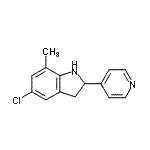 CAS#: 595549-21-6, 5-Chloro-7-Methyl-2-(4-Pyridinyl)Indoline