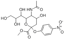 CAS#: 59694-35-8, 5-Acetamino-4-Hydroxy-2-(4-Nitro-Phenoxy)-6-(1,2,3-Trihydroxy-Propyl)- Tetrahydro-Pyran-2-Carboxylic Acid Methyl Ester