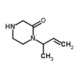 CAS 登录号：59702-25-9， 1-(3-丁烯-2-基)-2-哌嗪酮