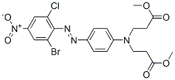 CAS#: 59709-38-5, Methyl N-[4-[(2-Bromo-6-Chloro-4-Nitrophenyl)Azo]Phenyl]-N-(3-Methoxy-3-Oxopropyl)-beta-Alaninate