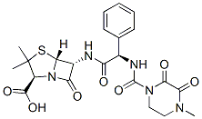 CAS#: 59723-60-3, (2S,5R,6R)-3,3-Dimethyl-6-[[(R)-[[(4-Methyl-2,3-Dioxopiperazin-1-Yl)Carbonyl]Amino]Phenylacetyl]Amino]-7-Oxo-4-Thia-1-Azabicyclo[3.2.0]Heptane-2-Carboxylic Acid