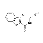 CAS#: 600122-15-4, 3-Chloro-N-(cyanomethyl)-1-benzothiophene-2-carboxamide