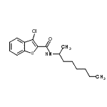 CAS 登录号：600122-33-6， 3-氯-N-(2-辛烷基)-1-苯并噻吩-2-甲酰胺