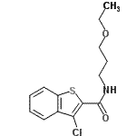 CAS#: 600122-41-6, 3-Chloro-N-(3-ethoxypropyl)-1-benzothiophene-2-carboxamide