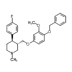 CAS#: 600135-83-9, (3S,4R)-3-{[4-(Benzyloxy)-3-methoxyphenoxy]methyl}-4-(4-fluorophenyl)-1-methylpiperidine