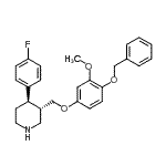 CAS#: 600135-89-5, (3S,4R)-3-{[4-(Benzyloxy)-3-methoxyphenoxy]methyl}-4-(4-fluorophenyl)piperidine