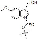 CAS#: 600136-09-2, 3-(Hydroxymethyl)-5-Methoxy-1H-Indole-1-carboxylic Acid 1,1-Dimethylethyl Ester
