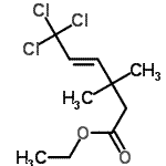 CAS#: 60066-83-3, Ethyl (E)-6,6,6-Trichloro-3,3-Dimethyl-Hex-4-Enoate