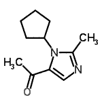 CAS#: 600699-47-6, 1-(1-Cyclopentyl-2-methyl-1H-imidazol-5-yl)ethanone