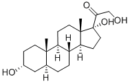 CAS 登录号：601-01-4， 3alpha,17,21-三羟基-5alpha-孕甾烷-20-酮