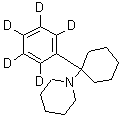 CAS 登录号：60124-86-9， 1-[1-(<sup>2</sup>H<sub>5</sub>)苯基环己基]哌啶