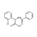 CAS#: 60241-98-7, (Benzoylamino)(2-Chlorophenyl)Acetic Acid