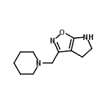 CAS#: 603067-45-4, 3-(1-Piperidinylmethyl)-5,6-dihydro-4H-pyrrolo[3,2-d][1,2]oxazole
