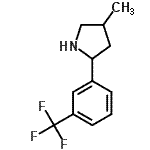 CAS 登录号：603068-25-3， 4-甲基-2-[3-(三氟甲基)苯基]吡咯烷