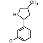 CAS#: 603068-34-4, 2-(3-Chlorophenyl)-4-methylpyrrolidine