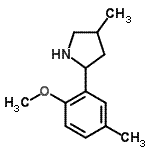 CAS#: 603068-58-2, 2-(2-Methoxy-5-methylphenyl)-4-methylpyrrolidine