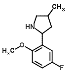 CAS#: 603068-66-2, 2-(5-Fluoro-2-methoxyphenyl)-4-methylpyrrolidine