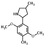 CAS#: 603068-71-9, 2-(2,5-Dimethoxy-4-methylphenyl)-4-methylpyrrolidine