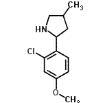 CAS#: 603068-83-3, 2-(2-Chloro-4-methoxyphenyl)-4-methylpyrrolidine