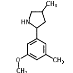 CAS 登录号：603068-86-6， 2-(3-甲氧基-5-甲基苯基)-4-甲基吡咯烷