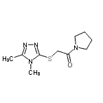CAS#: 603070-54-8, 2-[(4,5-Dimethyl-4H-1,2,4-triazol-3-yl)sulfanyl]-1-(1-pyrrolidinyl)ethanone