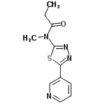 CAS#: 603075-75-8, N-Methyl-N-[5-(3-pyridinyl)-1,3,4-thiadiazol-2-yl]propanamide