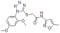 CAS#: 603079-55-6, 2-[[1-(2,4-Dimethoxyphenyl)-1H-Tetrazol-5-Yl]Thio]-N-(5-Methyl-3-Isoxazolyl)-Acetamide