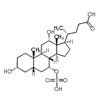 CAS 登录号：60320-05-0， (3alpha,5beta,7alpha,12alpha)-3,12-二羟基-7-(磺基氧基)胆烷-24-酸
