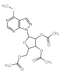 CAS#: 60355-66-0, [3,4-Diacetyloxy-5-(5-Methylsulfanyl-2,4,8,9-Tetrazabicyclo[4.3.0]Nona -2,4,7,10-Tetraen-9-Yl)Oxolan-2-Yl]Methyl Acetate