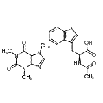 CAS#: 60364-24-1, (2S)-2-Acetamido-3-(1H-Indol-3-Yl)Propanoic Acid; 1,3,7-Trimethylpurine-2,6-Dione