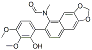 CAS 登录号：60394-88-9， N-[6-(2-羟基-3,4-二甲氧基苯基)萘并[2,3-d][1,3]二氧杂环戊烯-5-基]-N-甲基甲酰胺