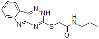 CAS 登录号：603945-95-5， N-丙基-2-(2H-1,2,4-三嗪并[5,6-b]吲哚-3-基硫代)-乙酰胺